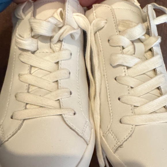 Banana Republic- White Leather Lace-Up Sneakers- minimalist luxury-NIB - Picture 6 of 13
